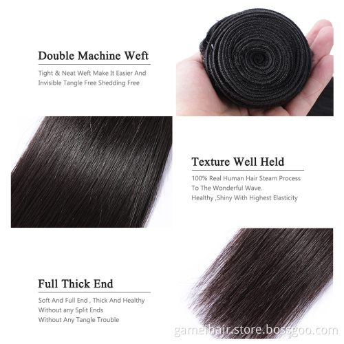 Unprocessed Mink Brazilian Human Hair From Single Virgin Donor Cuticle Aligned Strong Healthy Hair Bundles Double Weft Extension